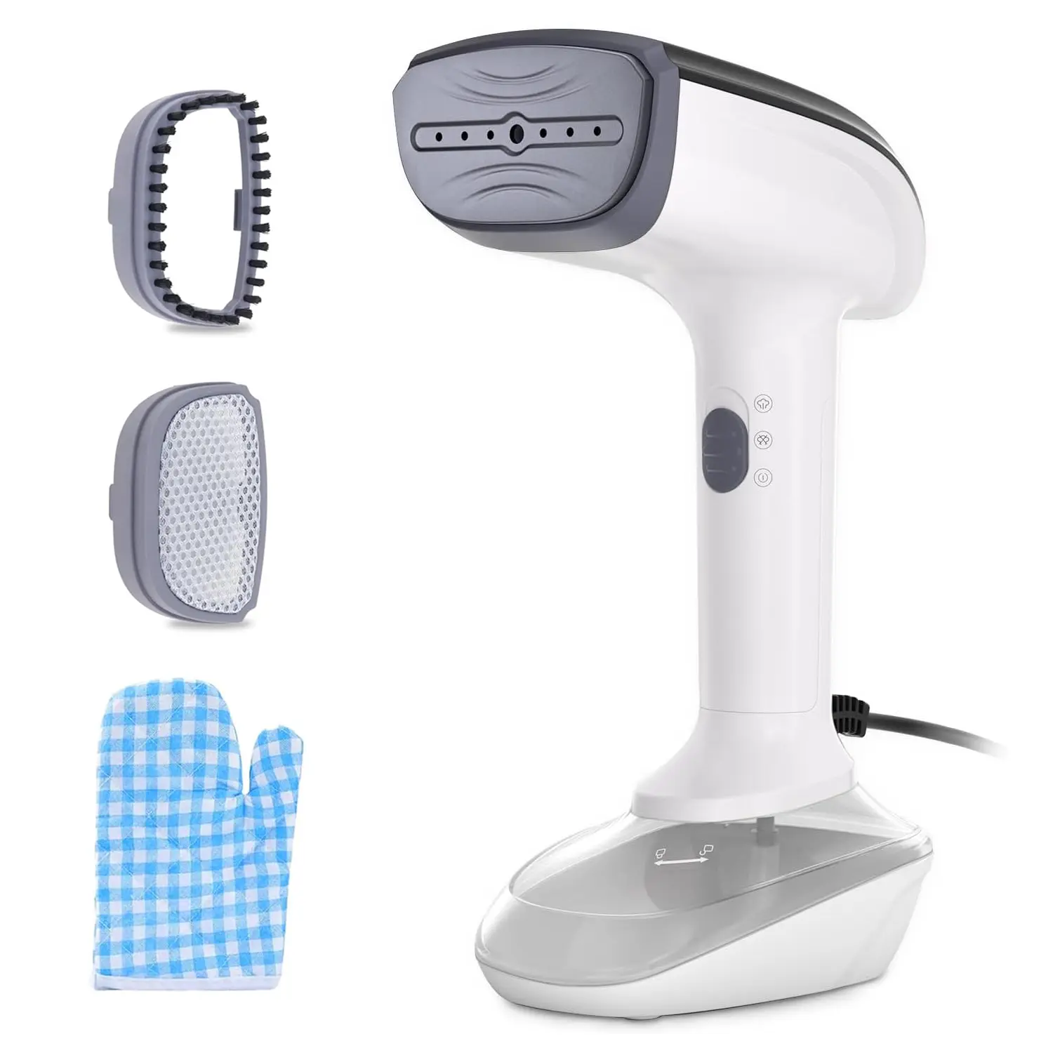 Handheld Garment Steamer for Clothes, Portable Steamer & Iron 1200W, 2-in-1 Fabric Wrinkle Lifter Steam Iron with Removable 300ml Water Tank, 20s Fast Heating, Gift for Women