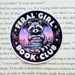 Feral Girl Book Club Sticker | Bookish Decal | Reading Group Sticker