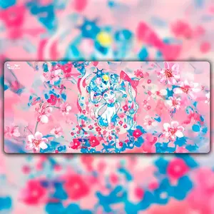 PKM SYLVEON Pink Prismatic Playmat Anime Chaos Mousepad TCG Gaming Office Desk Mat