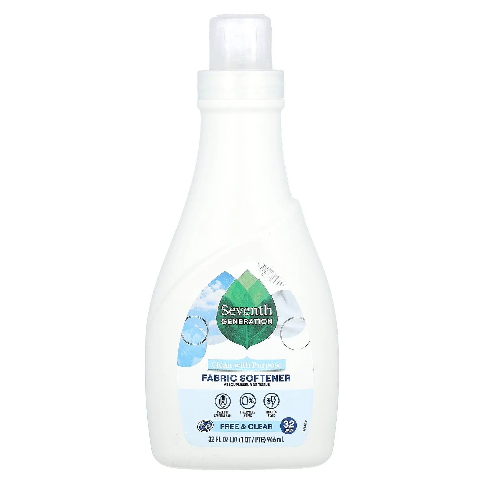 Seventh Generation Fabric Softener, Free & Clear, 32 fl oz (946 ml) Seventh Generation Fabric Softener, Free & Clear, 32 fl oz (946 ml)