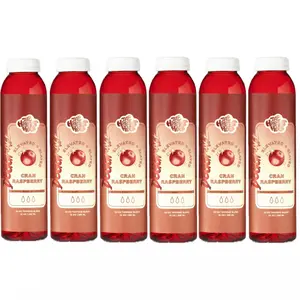 Cran Raspberry - 6 Pack -  Wellness Vitamins Supplement Drinks | Doggface x The Happiest Hour Collab | Refreshing Clean Raspberry Beverages