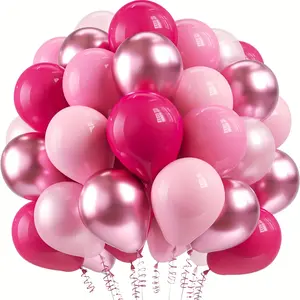 Metal Balloon Decoration Set, Metallic Latex Balloons, Balloon Party Supplies, Balloon Decorations Kit, Perfect for Birthdays, Anniversaries, Weddings, Durable and Stylish Design, Adds Sparkle to Celebrations