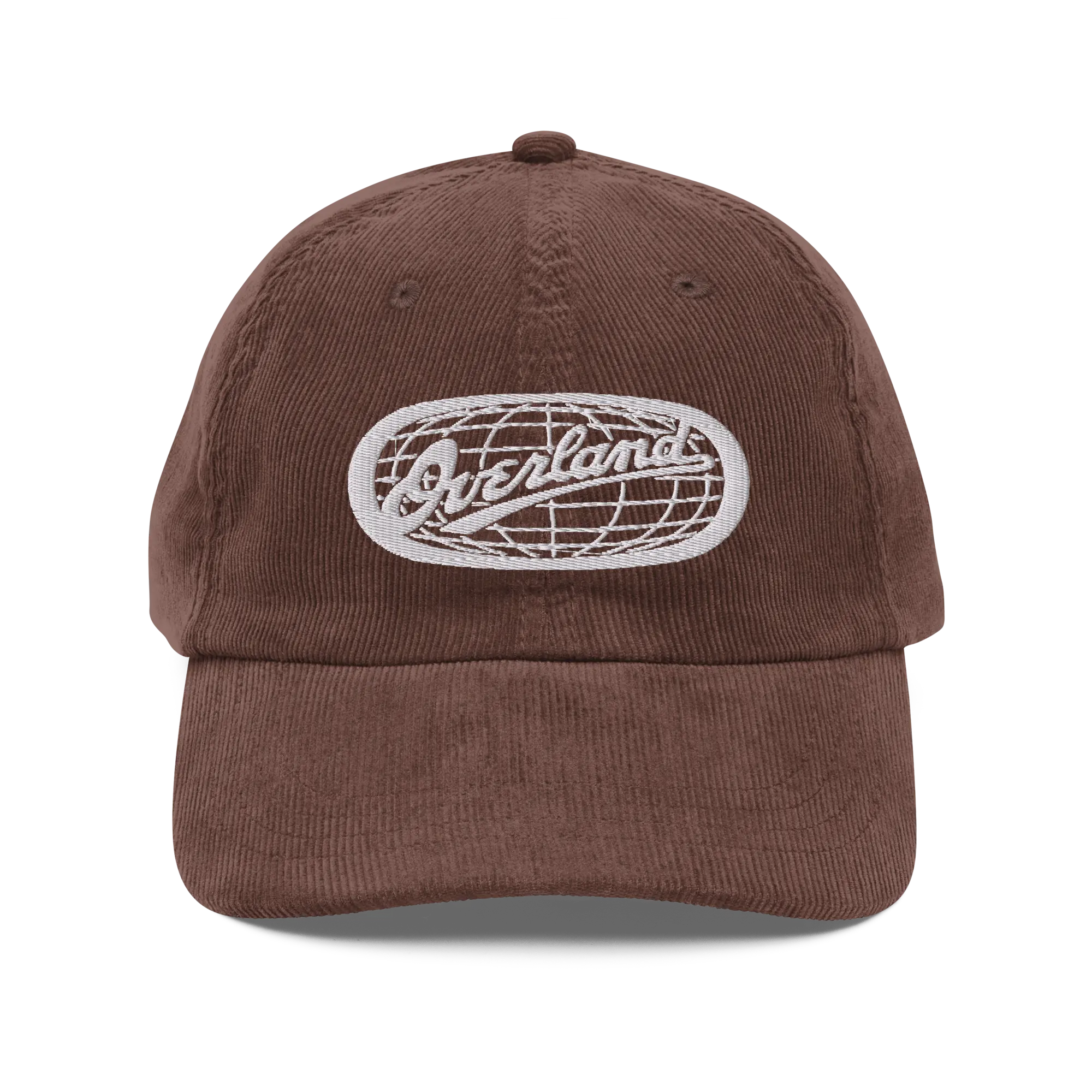 Vintage Corduroy Cap with Overland Embroidery – Jeep Adventure Hat