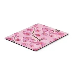Carolines Treasures  Watercolor Pink Flowers Mouse Pad, Hot Pad or Trivet