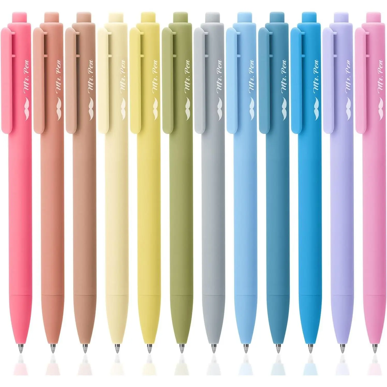 - Retractable Gel s, 12 Pack, Black Ink, Pastel Barrel Gel s, Gel s Fine Point 0.5mm, Retractable s, Cute s, Gel Ink s, Aesthetic s for Journaling Fine Tip s