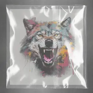 Urban Wolf Splatter Art Ready to Press