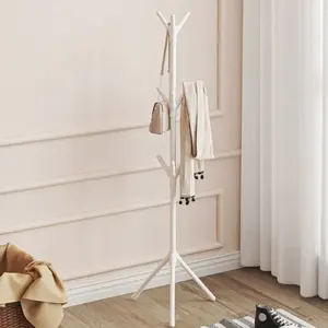 Modern space-saving multi-functional vertical hanger Organizer Storage - equipped with a single rod suspension system, suitable for bedrooms, corridors, and small apartments, easy to assemble, minimalist Nordic style