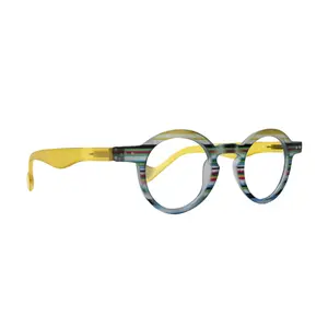 Beatrice, (Premium) Women Reading Glasses, High-End Readers (Transparent GREY )  (Round) Magnifying Eyeglasses, Optical, NY Fifth Avenue
