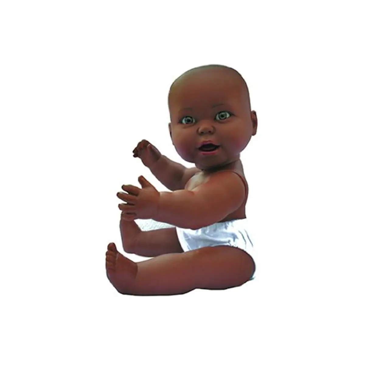 212 MAIN Realistic Baby Doll Cat Toy - Large Vinyl, Gender-Neutral, African American, Soft, Cuddly Gift for Enthusiasts of Realistic Baby Dolls
