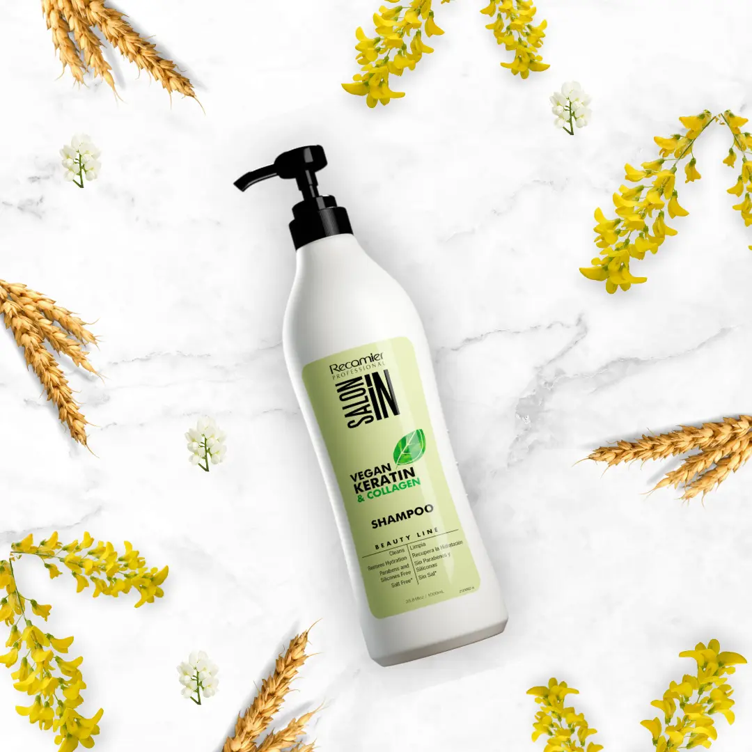 Vegan Keratin & Collagen Shampoo | Hydration, Strength & Shine | Salt-Free, Paraben-Free, Silicone-Free, Cruelty-Free