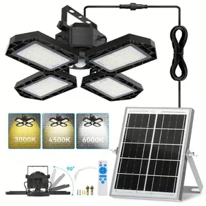 Solar Pendant Lights Indoor Led Outdoor Lighting 4 Mode Lighting Solar Powered Shed Lamp for Garage Garden Motion SensorLight