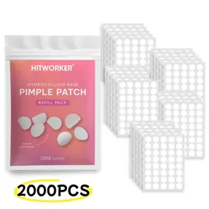2000pcs Hitworker Acne Patches Ultra-Thin Invisible Acne Protection Film, No Scent, No Alcohol, Suitable for All Skin Types, Unisex, Pimple Patch, Acne Stickers