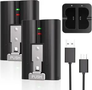 Includes 2*7200mAh Replacement Doorbell Batteries, 1 Dual Charging Station, And 1 USBCharging Cable, Suitable For Ring Video Doorbells 2/3/3 Plus/4, Spotlights, And AdhesiveCameras.