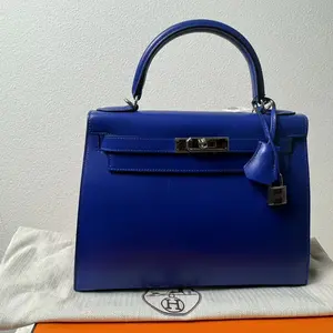 Pre-owned HERMÈS Swift Leather Shoulder Bags Kelly Sellier handbag in a medium size