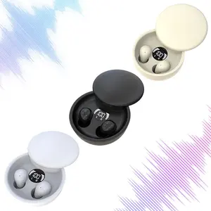 Invisible Mini Earbuds Wireless Bluetooth, Low Profile Micro Tiny Discreet Hidden Earbuds, Dual-Host Headphones, Invisible Sleep Wireless Earphone, for Hidden during Sleep, Women's Small Bag Carry