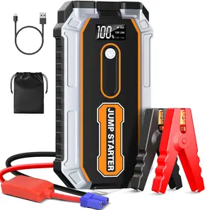 Car Jump Starter, 6000A Portable Battery Jumper Starter Pack for 2.64gal Gas & 1.59gal Diesel Engines, 12V Auto Battery Booster Jump Box with LED Light, Power Bank, Emergency Car Starter Charger smart
