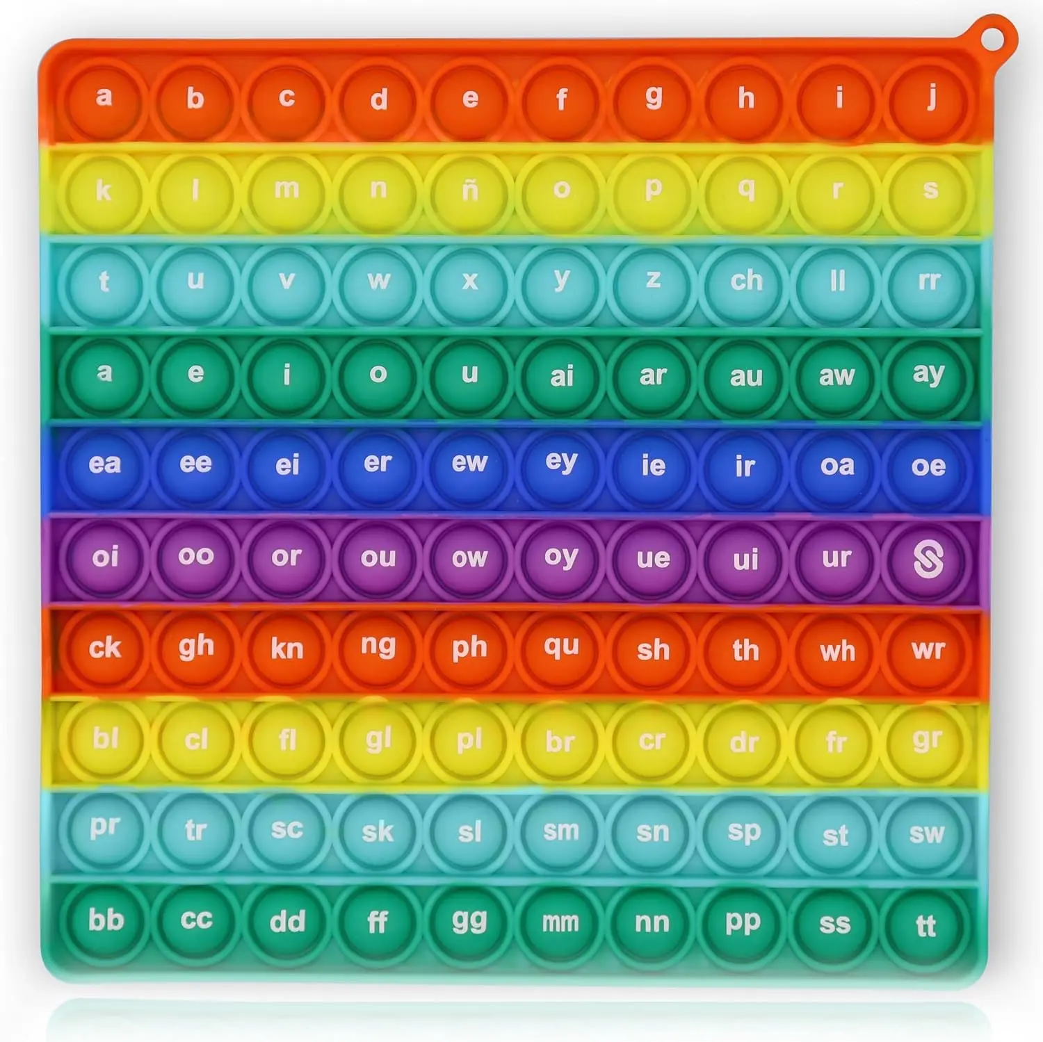 ABC Alphabet Pop It Learning Toy - Double-side Learning Manual Sensory Tool, Montessori-inspired Educational Toy for 1-3 Years, Develops Early Literacy Skills for Preschool Activities