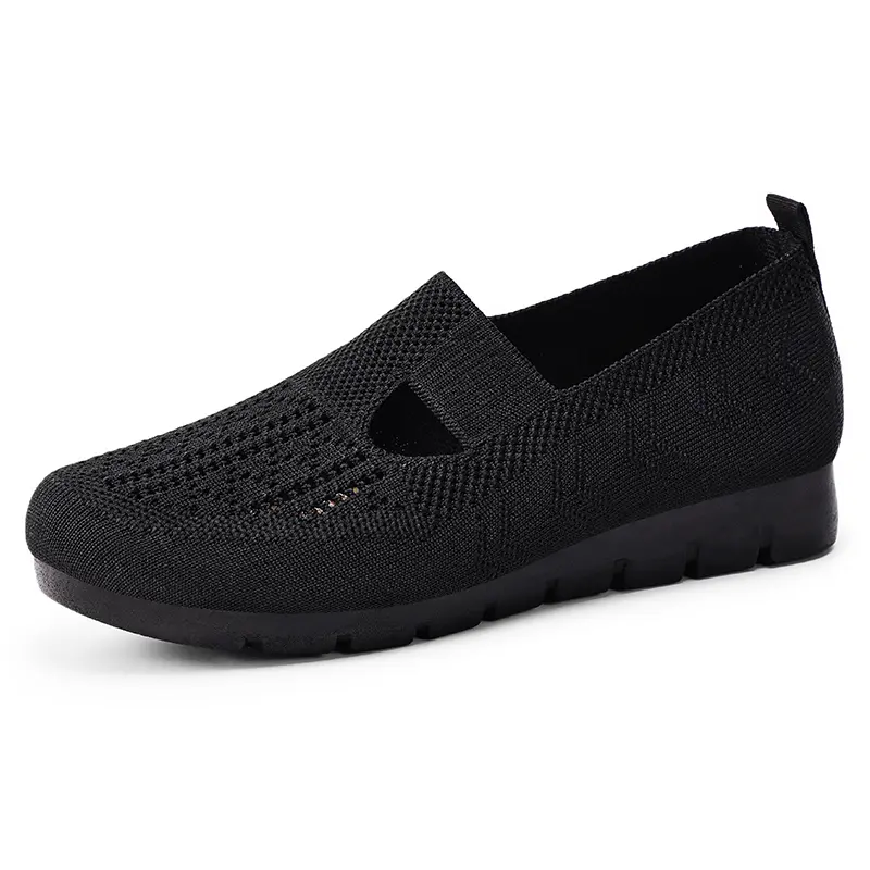 OFIREND Women's Nursing Walking Shoes - Knit Mesh Mary Jane Flats, Soft Sole Slip-Ons, Non-Slip Versatile Women's Shoes for Work & Commute, Nursing Shoes, Versatile Nurse Shoes
