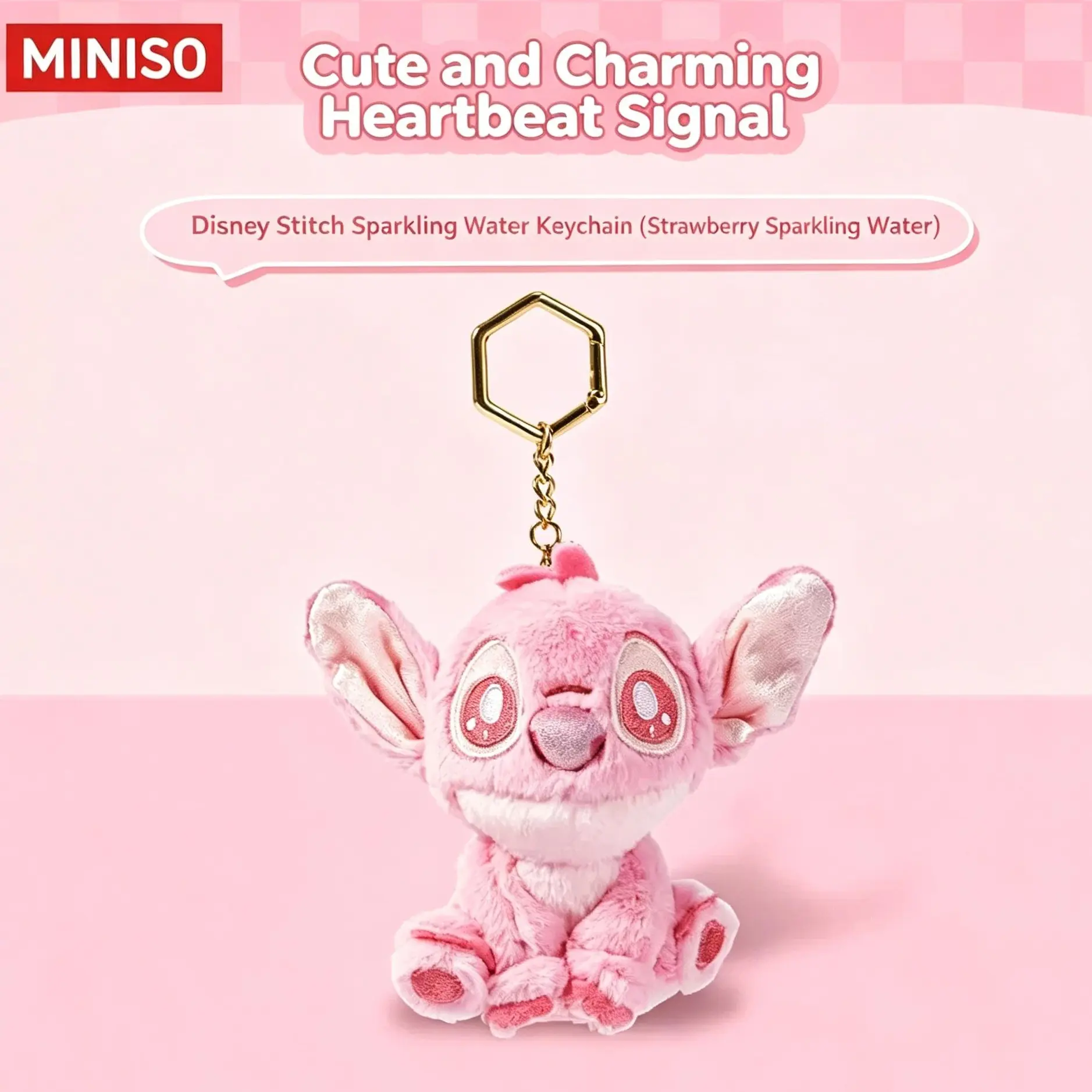 Disney Stitch Soda Pop Series Animal Plush Keychain - Flavor-Themed Sparkling Pendant (Cheese, Strawberry, Orange), Cute Plush Charm for Kids, Bag Charm Styling Character Keychain, Animal Plush Keychains, Character Plush Keychains, Back To School