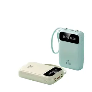 4 in 1 Cable 20000mAh Fast Charge Power Bank Portable Compact Charger for All Phones