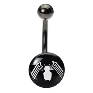 Spiderman Logo Belly Ring