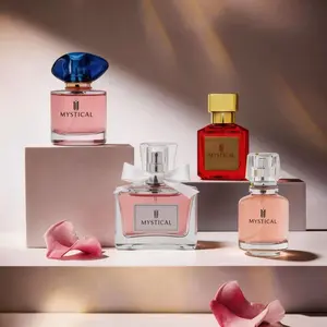 Mystical Bloom - 4-in-1 Women's Perfume Set (EDP-30ML x 4)- Rouge Saffron (Oriental Woody)-Blue Citrus (Fresh Floral)=Pink Rose (Fruity Floral) -Green Vetiver (Earthy Floral) -Long Lasting Fragrance - Perfume For Women-for Daily Wear & Gifting