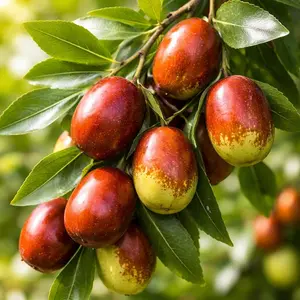1000+ Rock Sugar Jujube Seeds – Highly Sweet, Juicy, Beginner-Friendly, Easy to Grow, Cold Resistant for Backyard Planting, Family Orchards, High Germination Rate
