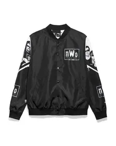 Nwo Og Wrestling Varsity Jacket, Retro Sports Collector Bomber, Classic Wrestling Streetwear Look, Gift For Wrestling Fans