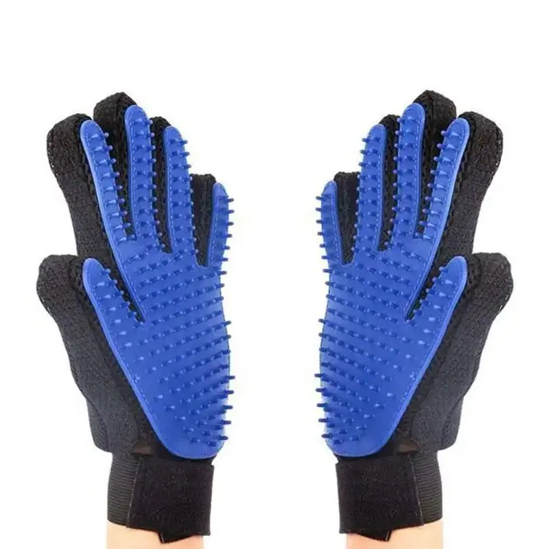 1 Pair Pet Bath Gloves, Pet Grooming Hair Removal Bath Mitts, Machine Washable Soft Pet Shower Gloves For Dogs And Cats, Hair Removal Products for Hom