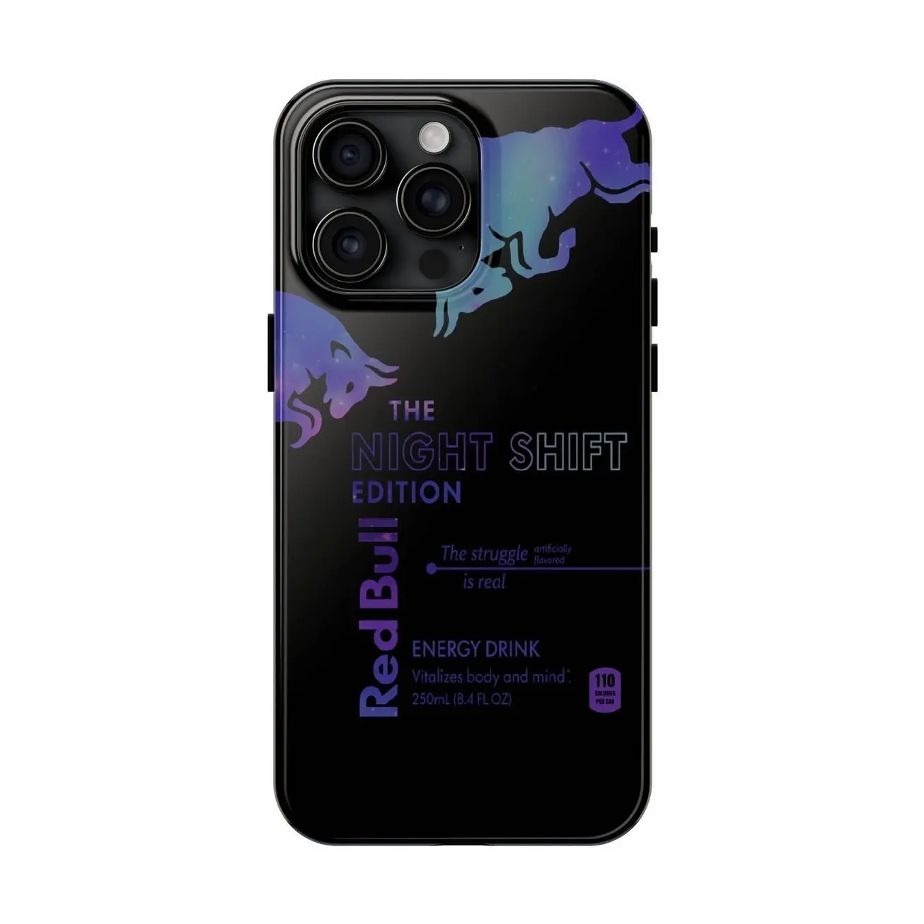 RedBull Night Shift Holographic Phone Case Compatible with iPhone 7, 8, X, 11, 12, 13, 14, 15, 16 17 & Samsung Galaxy S21, S22, S23 & S24 S25 series 6
