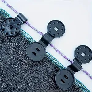 20-Pack PE Material Heavy-Duty Shade Cloth Clips, Universal Locking Clamps with Tensile Strength Under 122 Pounds for Garden, Farm, Camping Tents