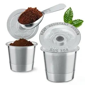 2 Pack K Cup Reusable Coffee Pods for Keurig: StainlessSteel Refillable K Cup - Reusable Coffee Filter for Keurig1.0 Coffee Maker, Permanent, Eco-Friendly, BPA-Free
