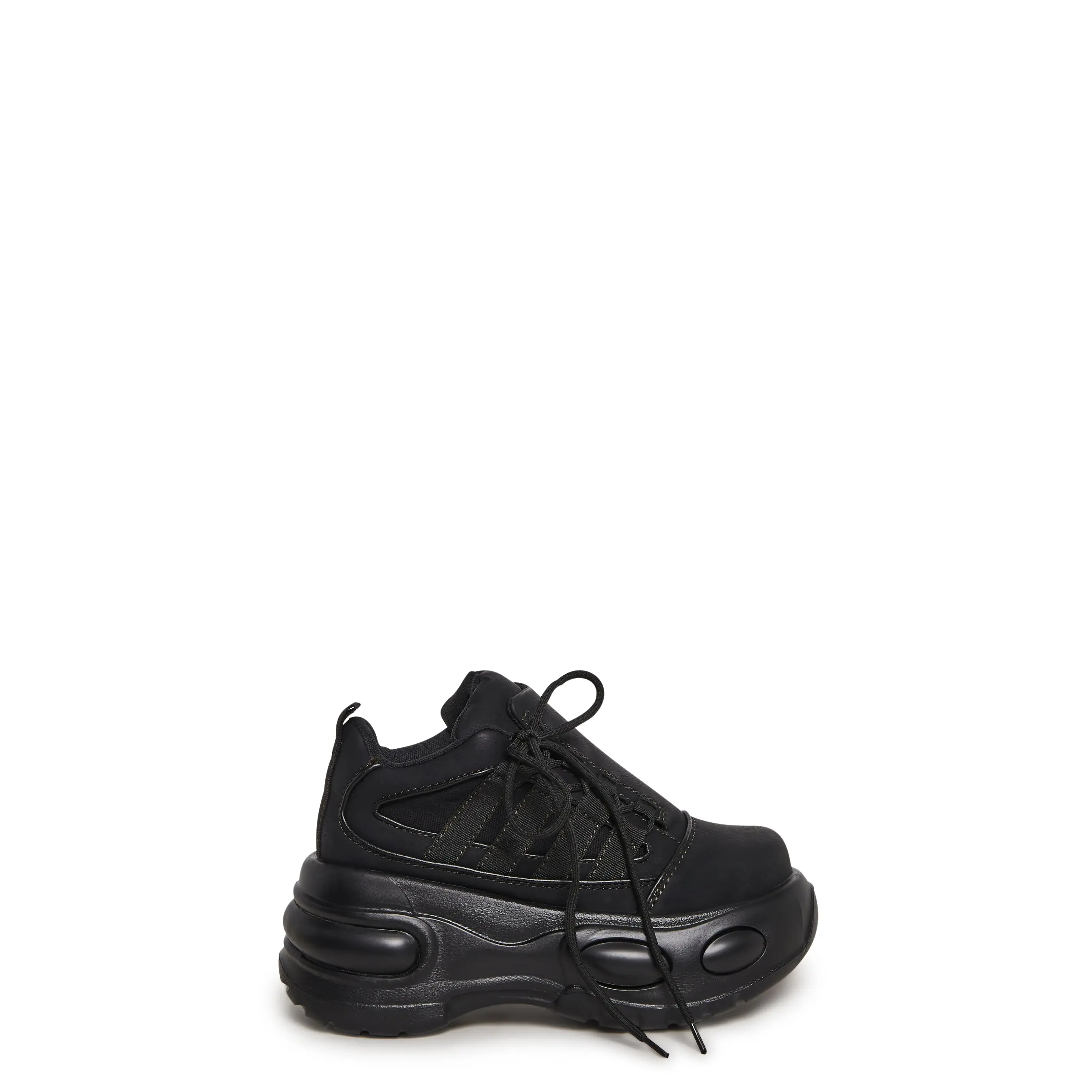 Drift Side Lace Platform Sneaker - Black