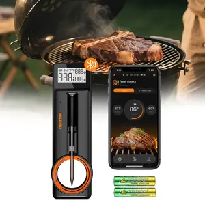 INKBIRD Wireless Thermometer, Bluetooth Meat Thermometer, Waterproof, Temperature Alarm, For BBQ, Cooking, Outdoor, Kitchen Utensils