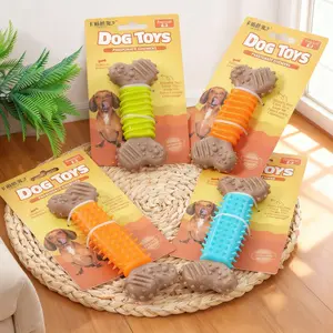 Dog Chew Stick Imitation Bone Toys for Aggressive Chewers Durable Teething Playtime & Dental Health