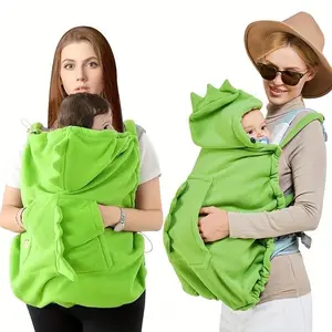 Dinosaur-Print Baby Stroller Sunshade Cover - Windproof, Sun-Blocking Soft Fiber Warm Blanket, All-Season Outdoor Travel Swaddling Baby Accessories