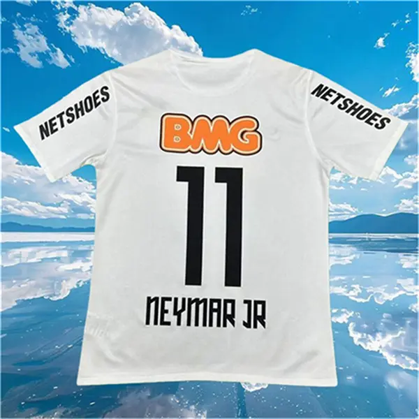 12-13 Home White Retro No.11 Neymar Short Sleeve Soccer Jersey