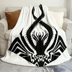 Casual Blanket Thrawn s Chimaera Logo BLACK Abstract blanket Great for sofas and beds air conditioner printed soft and warm bedspread