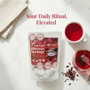 Hibiscus Tea Bags, Natural Hibiscus Flowers Herbal Tea, Caffeine Free, Refreshing Tart Flavor, Hot & Iced Tea, 60 Count,body Tea herbal drinks