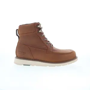 Dunham Brisco WP Lace Up Mens Brown Extra Wide 4E Casual Dress Boots