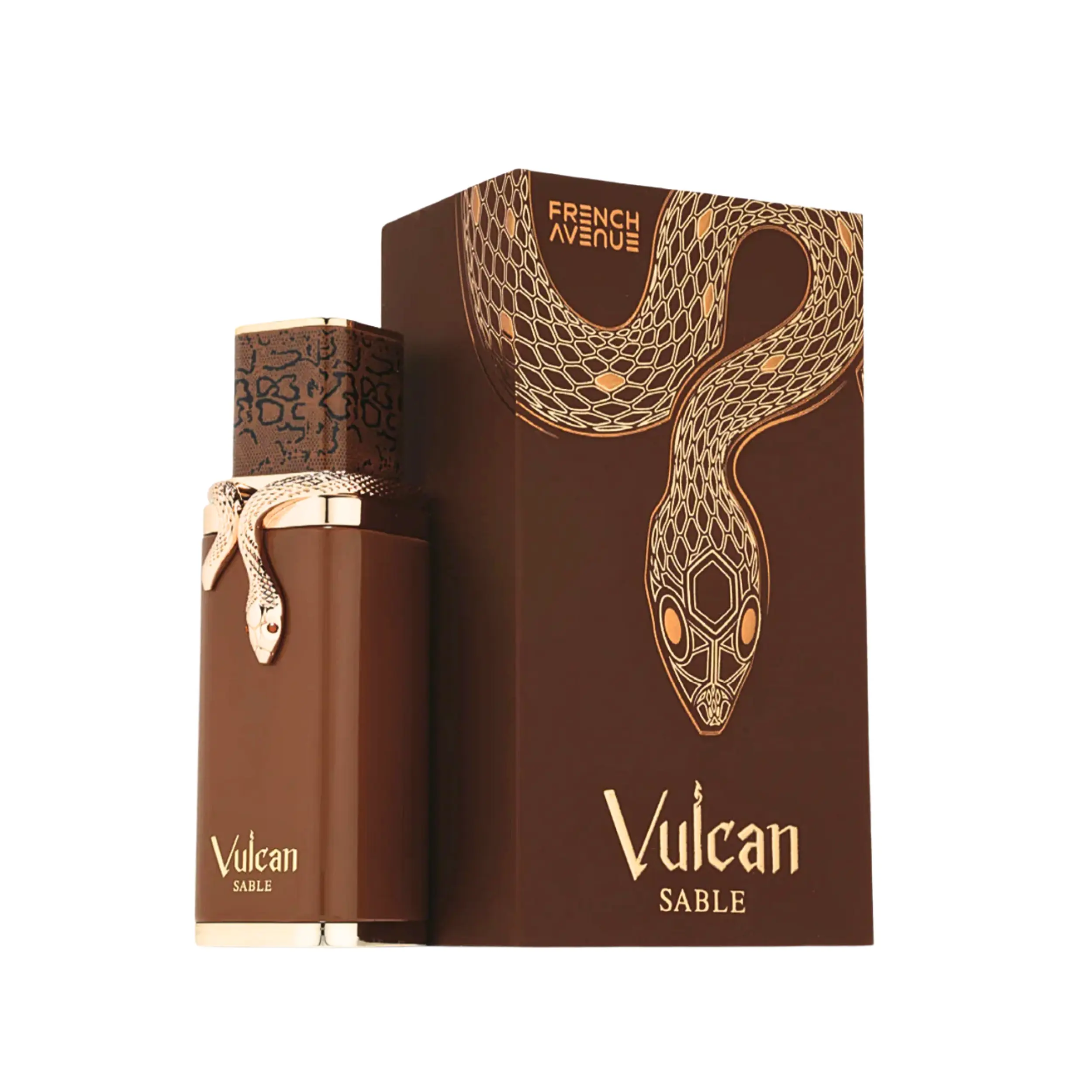 French Avenue Vulcan Sable Eau de Parfum with Whiskey, Tonka & Vanilla Notes, Aromatic Unisex Fragrance, 3.4 fl.oz / 100ml, Fragrances, Men's Fragrances