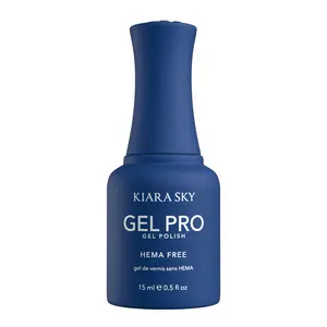 Kiara Sky Gel Pro - Dodge Her Blues HEMA-Free + TPO Free Nail Gel Polish | Intense Pigmentation, Long-Lasting Wear | Finish: Cream 15ml