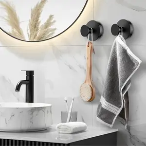 2 PCS Suction Cup Hooks christmas gift Gadgets Kitchen home essentials  suction Hooks bathroom accessories Waterproof Reuseable for Shower Bathroom Towel Hooks Shower Hooks Holders Shower Hooks Hanging Towels Loofah Robe