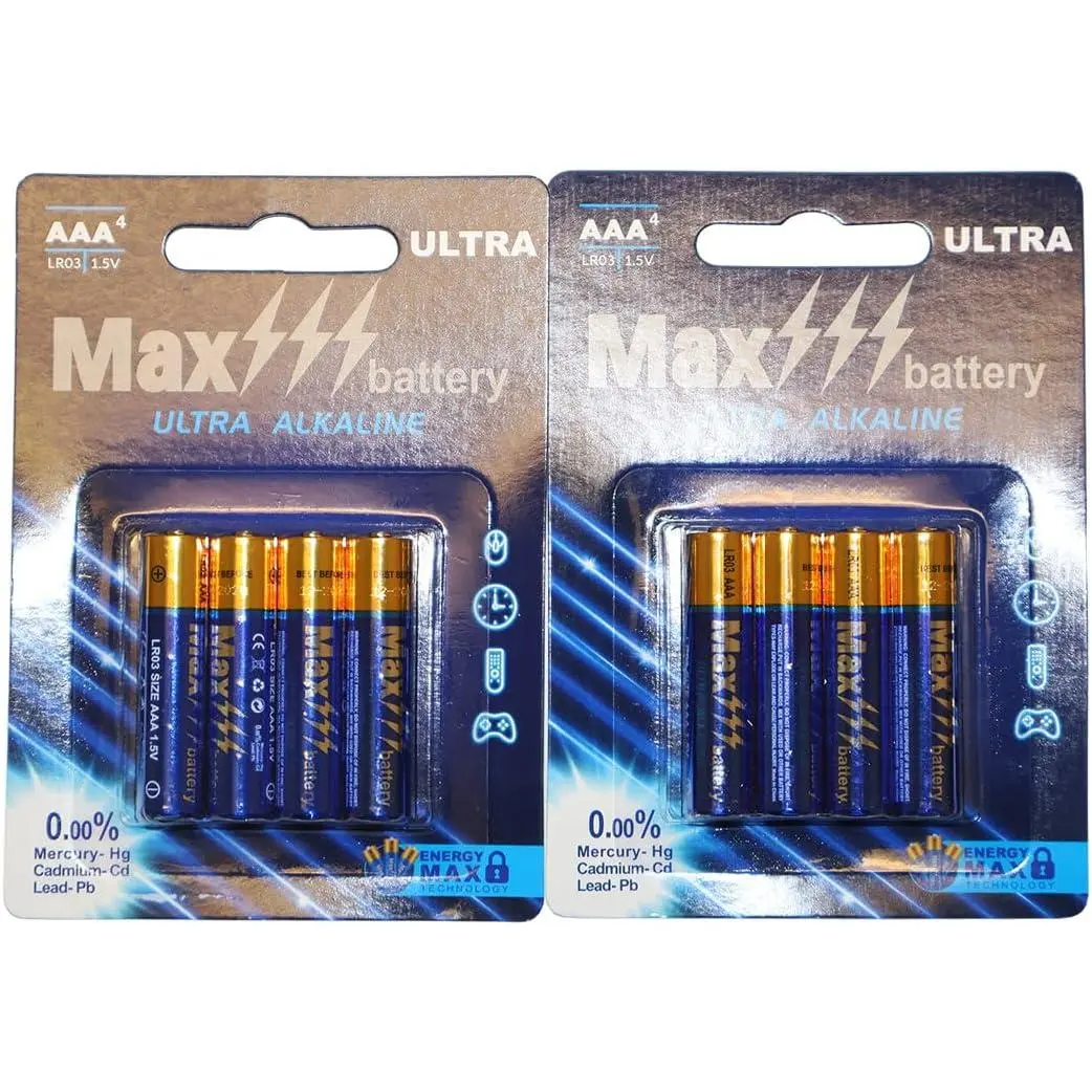 Besia LR03 1.5V AAA Batteries 8 Pack AAA Battery with Long-Lasting Power, Alkaline AAA Battery for Household and Office Device