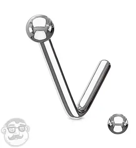 Ball Top L Bend Nose Ring