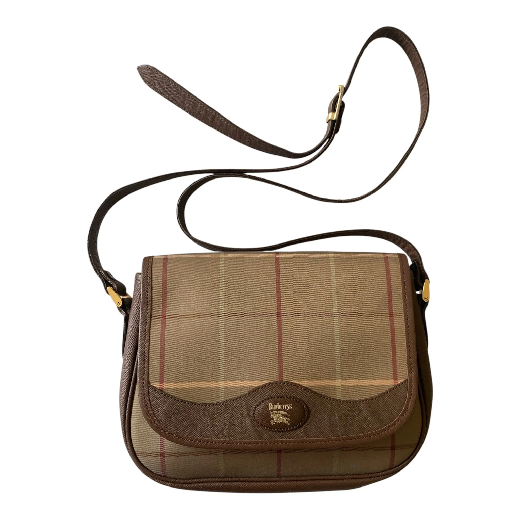 Pre-owned BURBERRY bag Crossbody Bags FINAL SALE NO RETURN NO CANCEL vintage nuova check crossbody Authentic with COA