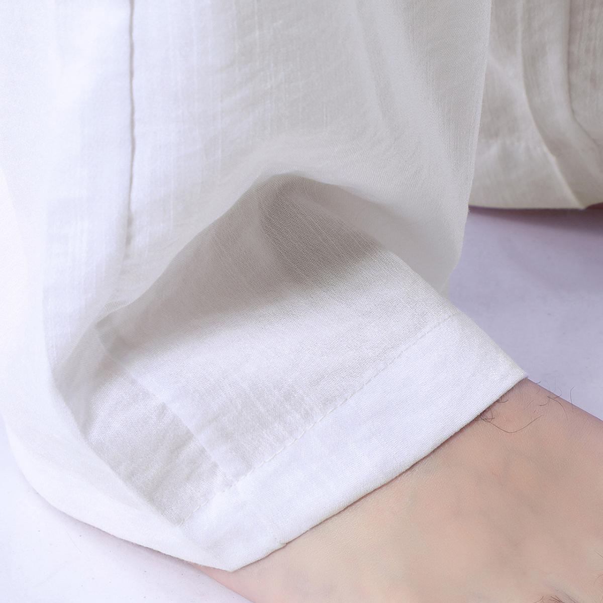 Men's casual trousers, smooth to the touch, solid color, straight leg style, breathable and comfortable, ideal for vacation, outdoor activities and daily casual wear, men's casual trousers