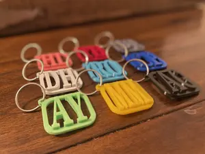 Customizable Initials Keychain, Bag Tag, or Zipper Pull - Choose your letters and color!