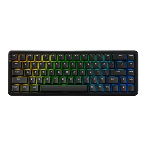 AJAZZ AK680 Wired Mechanical Keyboard, Adjustable Full Key Hot Swap Keyboard with RGB Light, Gaming Keyboard for Gaming, Office, Home