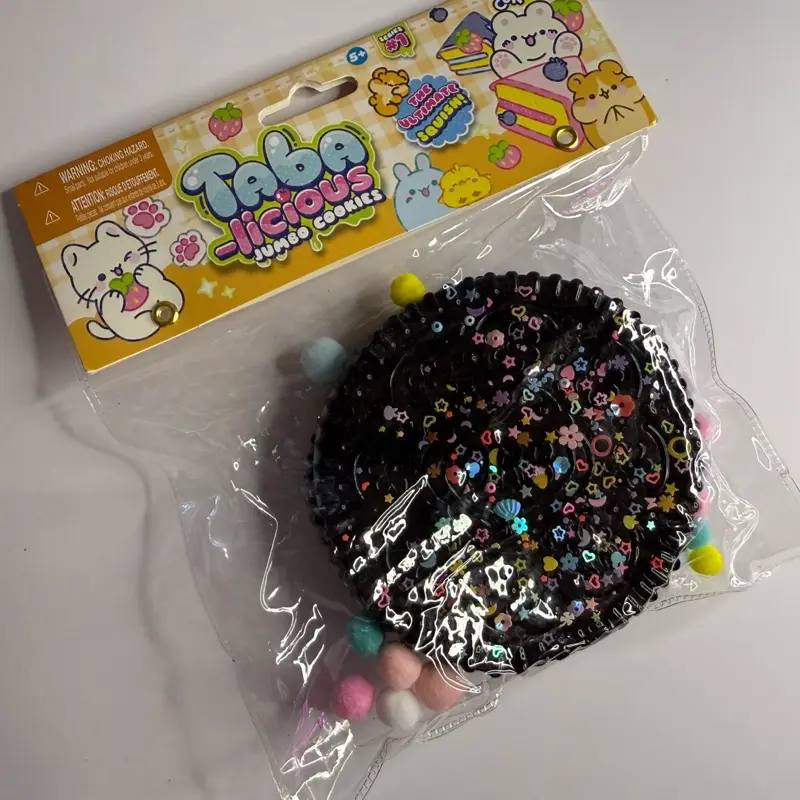 Whimsical Taba-licious Jumbo Cookie Squishy, Stress Relief Classic & Novelty Toy for Playtime, Suitable for 3+ Years Old Kids